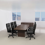 Bush Business Furniture Conference Tables, Boat, 42w x 95.19d x 28.65h, Mocha Cherry (BSH99TB9642MRK) Each