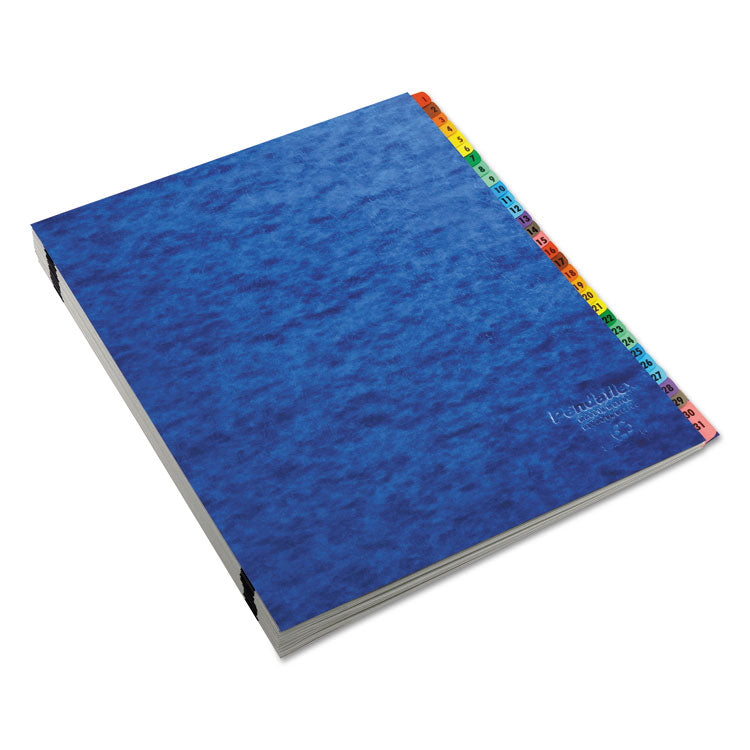 Pendaflex® Expanding Desk File, 31 Dividers, Date Index, Letter Size, Blue Cover (PFX11013)