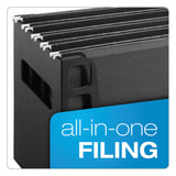 Pendaflex® Desktop File With Hanging Folders, Letter Size, 6" Long, Black (PFX23013) Each