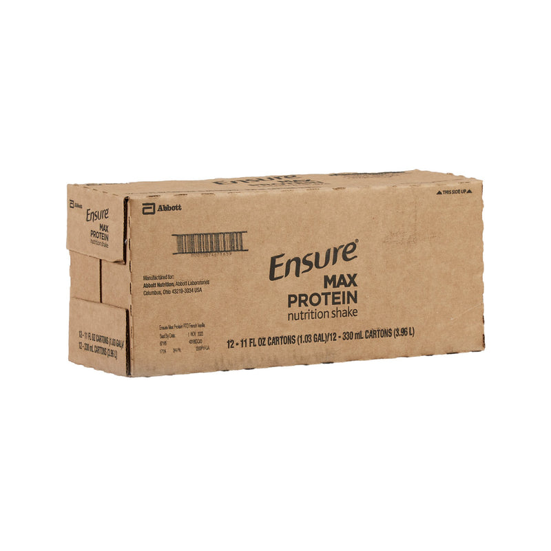 Ensure® Max Protein Nutrition Shake Oral Supplement French Vanilla Flavor Liquid 11 oz. Reclosable Carton (1209630_CS) 12/CS