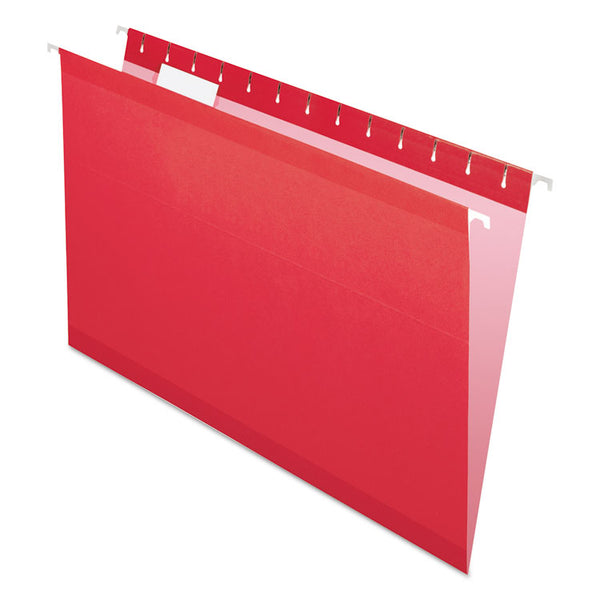 Pendaflex® Colored Reinforced Hanging Folders, Legal Size, 1/5-Cut Tabs, Assorted Colors, 25/Box (PFX415315ASST) Box of 25