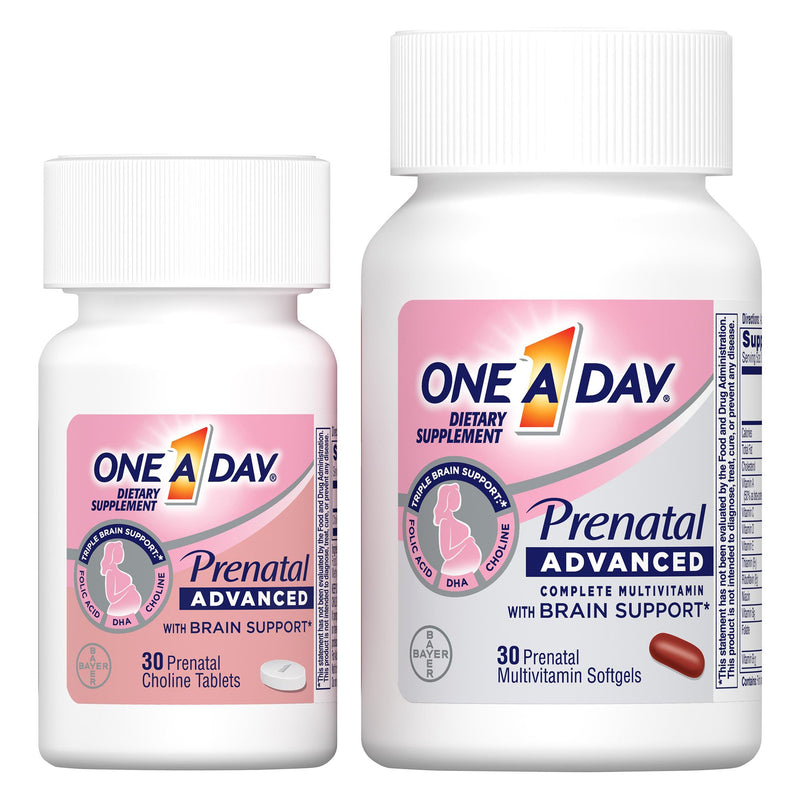One A Day® Prenatal Vitamin Supplement Softgel 60 per Bottle (1229943_BT) 1/BT