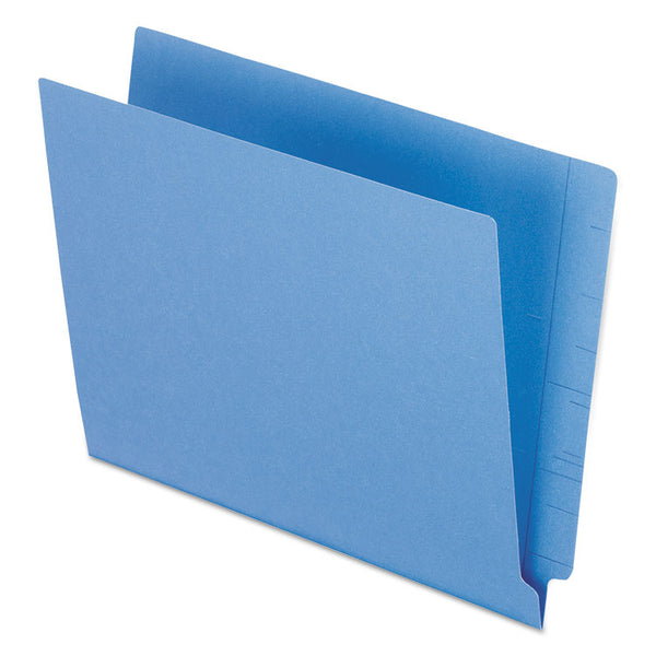 Pendaflex® Colored End Tab Folders with Reinforced Double-Ply Straight Cut Tabs, Letter Size, 0.75" Expansion, Blue, 100/Box (PFXH110DBL)