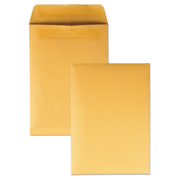 Quality Park™ Redi-Seal Catalog Envelope, #6, Cheese Blade Flap, Redi-Seal Adhesive Closure, 7.5 x 10.5, Brown Kraft, 250/Box (QUA43462)