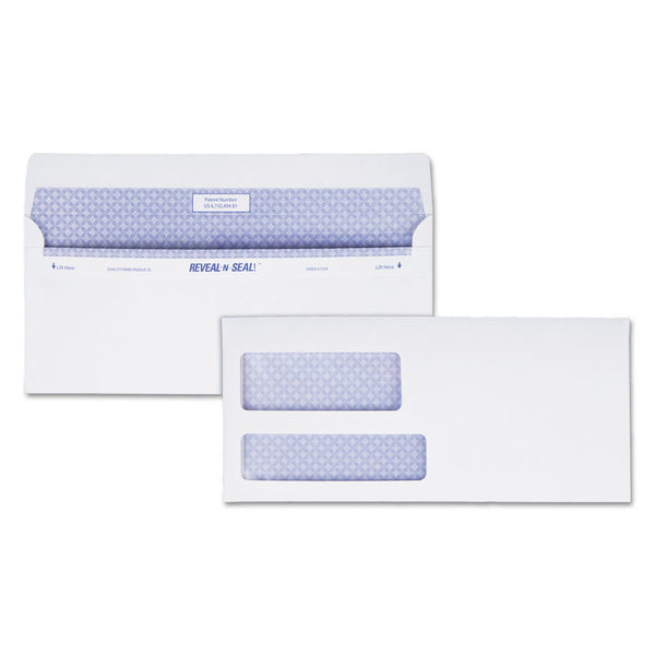Quality Park™ Reveal-N-Seal Envelope, #9, Commercial Flap, Self-Adhesive Closure, 3.88 x 8.88, White, 500/Box (QUA67529) Box of 500