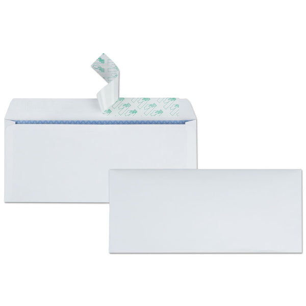 Quality Park™ Redi-Strip Security Tinted Envelope, #10, Commercial Flap, Redi-Strip Heat-Resistant Closure, 4.13 x 9.5, White, 500/Box (QUA69122) Box of 500