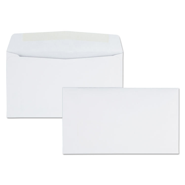 Quality Park™ Business Envelope, #6 3/4, Commercial Flap, Side Seam, Gummed Closure, 24 lb Bond Weight Paper, 3.63 x 6.5, White, 500/Box (QUA90070) Box of 500