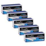 Swingline® S.F. 4 Premium Staples, 0.25" Leg, 0.5" Crown, Silver, 5,000/Box, 5 Boxes/Pack (SWI35481) Pack of 25000