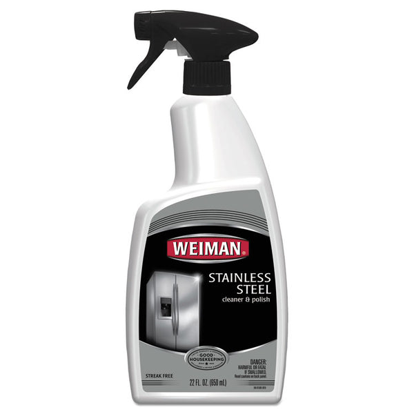 WEIMAN® Stainless Steel Cleaner and Polish, Floral Scent, 22 oz Trigger Spray Bottle (WMN108EA)