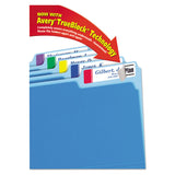 Avery® Extra-Large TrueBlock File Folder Labels with Sure Feed Technology, 0.94 x 3.44, White, 18/Sheet, 25 Sheets/Pack (AVE5026)