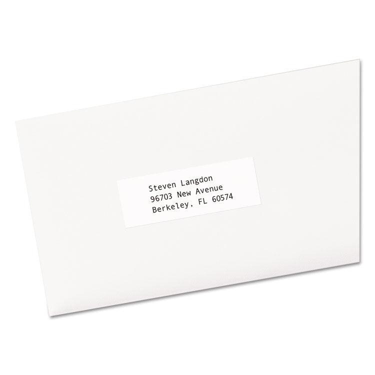 Avery® Copier Mailing Labels, Copiers, 1 x 2.81, White, 33/Sheet, 500 Sheets/Box (AVE5334) Box of 16500