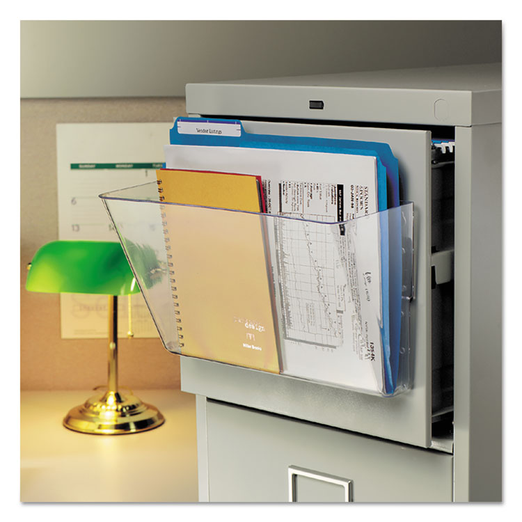 deflecto® Magnetic DocuPocket Wall File, Legal/Letter Size, 15" x 3" x 6.38", Clear (DEF50101) Each