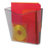 deflecto® Euro-Style DocuPocket Portrait Wall File, A4/Legal/Letter/Magazines/Portfolio Size, 10.25" x 4" x 10", Smoke (DEF63002) Each
