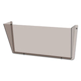 deflecto® Unbreakable DocuPocket Wall File, Letter Size, 14.5" x 3" x 6.5", Smoke (DEF63202) Each