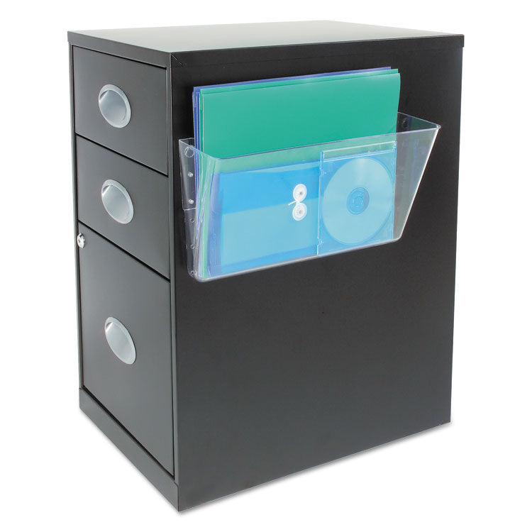 deflecto® Magnetic DocuPocket Wall File, Letter Size, 13" x 4" x 7", Clear (DEF73101) Each