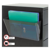 deflecto® Magnetic DocuPocket Wall File, Letter Size, 13" x 4" x 7", Smoke (DEF73102) Each