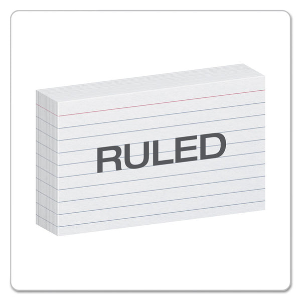 Oxford™ Ruled Index Cards, 3 x 5, White, 100/Pack (OXF31) Pack of 100