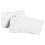 Oxford™ Ruled Index Cards, 3 x 5, White, 100/Pack (OXF31) Pack of 100