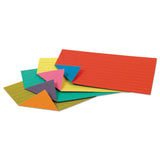 Oxford™ Extreme Index Cards, Ruled, 3 x 5, Assorted, 100/Pack (OXF04736)