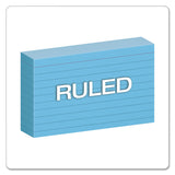 Oxford™ Ruled Index Cards, 3 x 5, Blue, 100/Pack (OXF7321BLU)