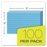 Oxford™ Ruled Index Cards, 3 x 5, Blue, 100/Pack (OXF7321BLU)