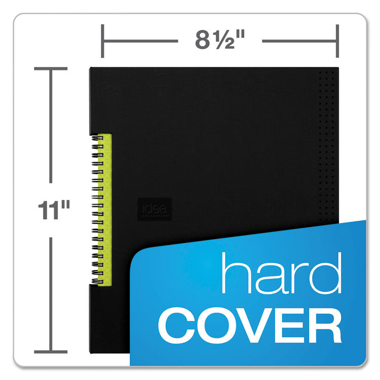 Oxford™ Idea Collective Professional Wirebound Hardcover Notebook, 1-Subject, Medium/College Rule, Black Cover, (80) 11 x 8.5 Sheets (TOP56895) Each