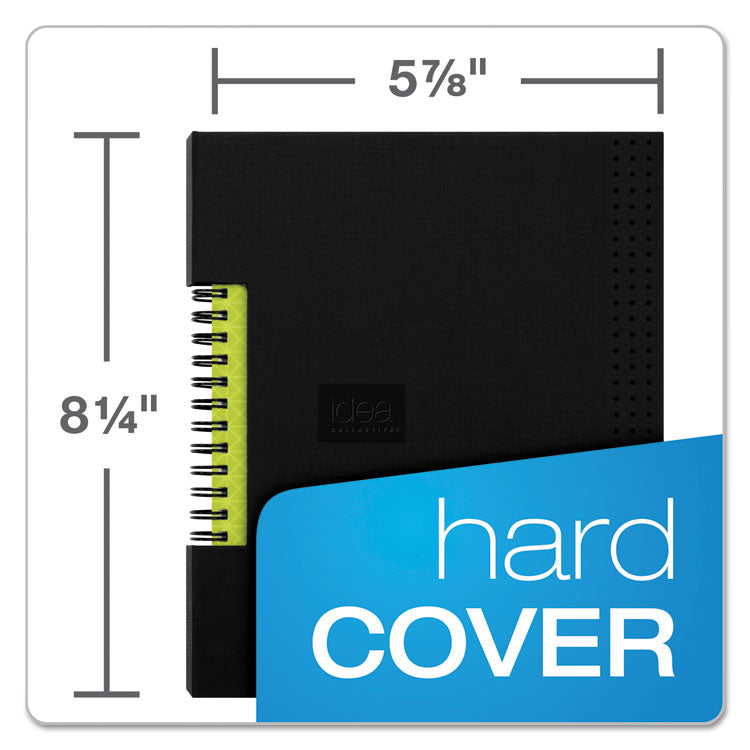 Oxford™ Idea Collective Professional Wirebound Hardcover Notebook, 1-Subject, Medium/College Rule, Black Cover, (80) 8 x 5.5 Sheets (TOP56897) Each