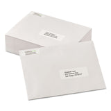 Avery® White Address Labels w/ Sure Feed Technology for Laser Printers, Laser Printers, 0.5 x 1.75, White, 80/Sheet, 250 Sheets/Box (AVE5967)