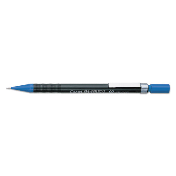 Pentel® Sharplet-2 Mechanical Pencil, 0.7 mm, HB (#2), Black Lead, Dark Blue Barrel, Dozen (PENA127C) Each