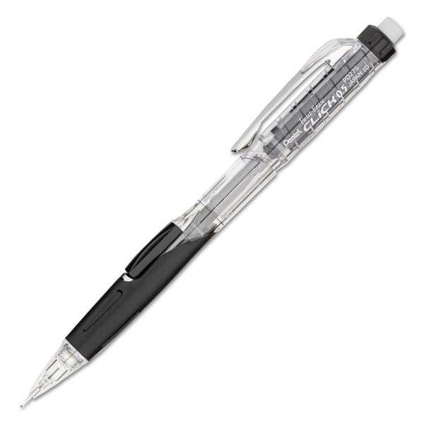 Pentel® Twist-Erase CLICK Mechanical Pencil, 0.5 mm, HB (#2), Black Lead, Black Barrel (PENPD275TA) Each