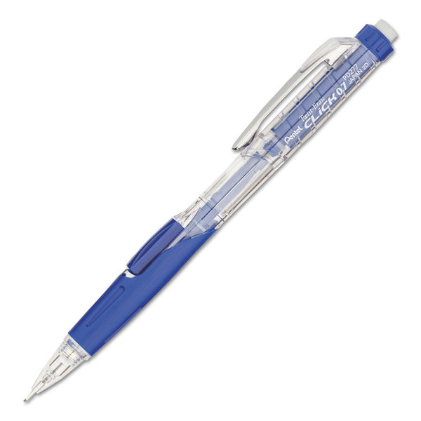 Pentel® Twist-Erase CLICK Mechanical Pencil, 0.7 mm, HB (#2), Black Lead, Blue Barrel (PENPD277TC) Each