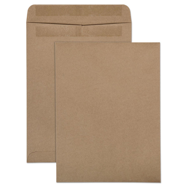Quality Park™ Recycled Brown Kraft Redi-Seal Envelope, #10 1/2, Cheese Blade Flap, Redi-Seal Adhesive Closure, 9 x 12, Brown Kraft, 100/Box (QUA43511) Box of 100
