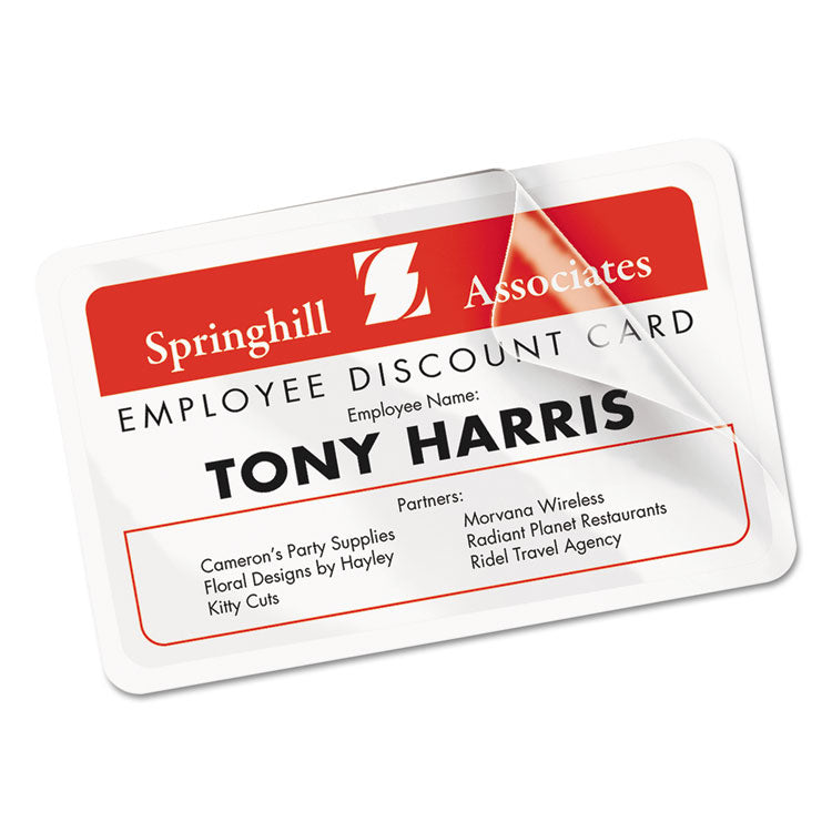 Avery® Laminated Laser/Inkjet ID Cards, 2 1/4 x 3 1/2, White, 30/Box (AVE5361)