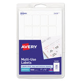 Avery® Removable Multi-Use Labels, Inkjet/Laser Printers, 1 x 0.75, White, 20/Sheet, 50 Sheets/Pack, (5428) (AVE05428)