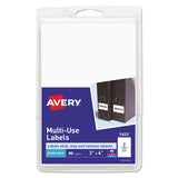 Avery® Removable Multi-Use Labels, Inkjet/Laser Printers, 3 x 4, White, 2/Sheet, 40 Sheets/Pack, (5453) (AVE05453) Pack of 80