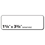 Avery® Vibrant Laser Color-Print Labels w/ Sure Feed, 1.25 x 3.75, White, 300/Pack (AVE6879)