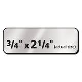 Avery® Foil Mailing Labels, Inkjet Printers, 0.75 x 2.25, Silver, 30/Sheet, 10 Sheets/Pack (AVE8986) Pack of 300