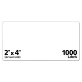 Avery® Repositionable Address Labels w/Sure Feed, Inkjet/Laser, 2 x 4, White, 250/Box (AVE58163)