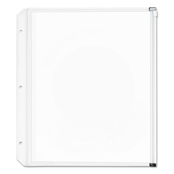 Cardinal® Expanding Zipper Binder Pockets, 8.5 x 11, Clear, 3/Pack (CRD14201)