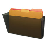 deflecto® DocuPocket Stackable Wall Pocket, Letter Size, 13" x 4", Smoke (DEF73202) Each
