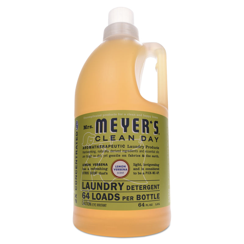 Mrs. Meyer's® Liquid Laundry Detergent, Lemon Verbena Scent, 64 oz Bottle, 6/Carton (SJN370736) Case of 6