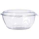 Dart® Tamper-Resistant, Tamper-Evident Bowls with Dome Lid, 64 oz, 8.9" Diameter x 4"h, Clear, Plastic, 100/Carton (DCCCTR64BD) Case of 100