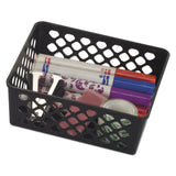 Officemate Recycled Supply Basket, Plastic, 6.13 x 5 x 2.38, Black, 3/Pack (OIC26201) Pack of 3