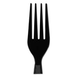 Dixie® Plastic Cutlery, Heavyweight Forks, Black, 1,000/Carton (DXEFH517)