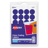 Avery® Printable Self-Adhesive Removable Color-Coding Labels, 0.75" dia, Dark Blue, 24/Sheet, 42 Sheets/Pack, (5469) (AVE05469)