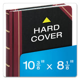 Boorum & Pease® Extra-Durable Bound Book, Single-Page Record-Rule Format, Black/Maroon/Gold Cover, 10.13 x 7.78 Sheets, 300 Sheets/Book (BOR21300R) Each
