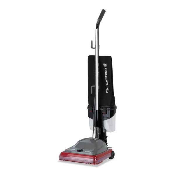 Sanitaire® TRADITION Upright Vacuum SC689A, 12" Cleaning Path, Gray/Red/Black (EURSC689B)