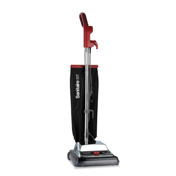 Sanitaire® TRADITION QuietClean Upright Vacuum SC889A, 12" Cleaning Path, Gray/Red/Black (EURSC889B)