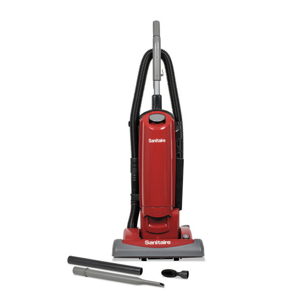 Sanitaire® FORCE QuietClean Upright Vacuum SC5815D, 15" Cleaning Path, Red (EURSC5815E)