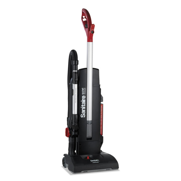 Sanitaire® MULTI-SURFACE QuietClean Two-Motor Upright Vacuum, 13" Cleaning Path, Black (EURSC9180D)